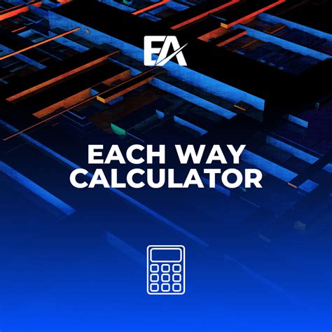 each way calculator|Each.